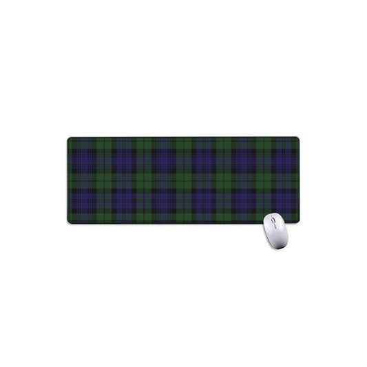Black Watch Tartan Pattern Print Extended Mouse Pad