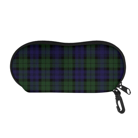 Black Watch Tartan Pattern Print Glasses Case