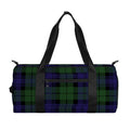 Black Watch Tartan Pattern Print Gym Bag
