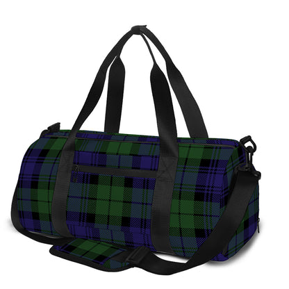 Black Watch Tartan Pattern Print Gym Bag