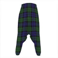 Black Watch Tartan Pattern Print Hammer Pants