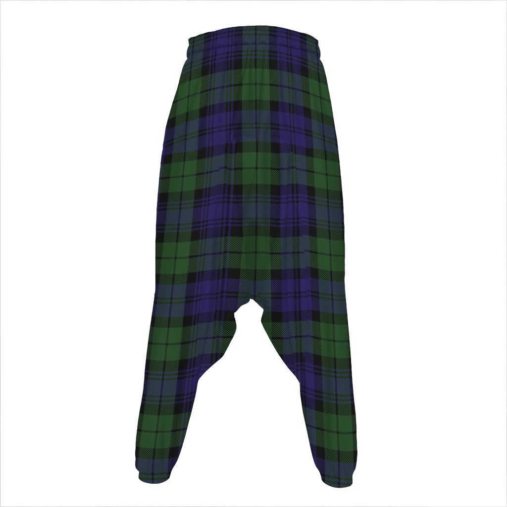 Black Watch Tartan Pattern Print Hammer Pants