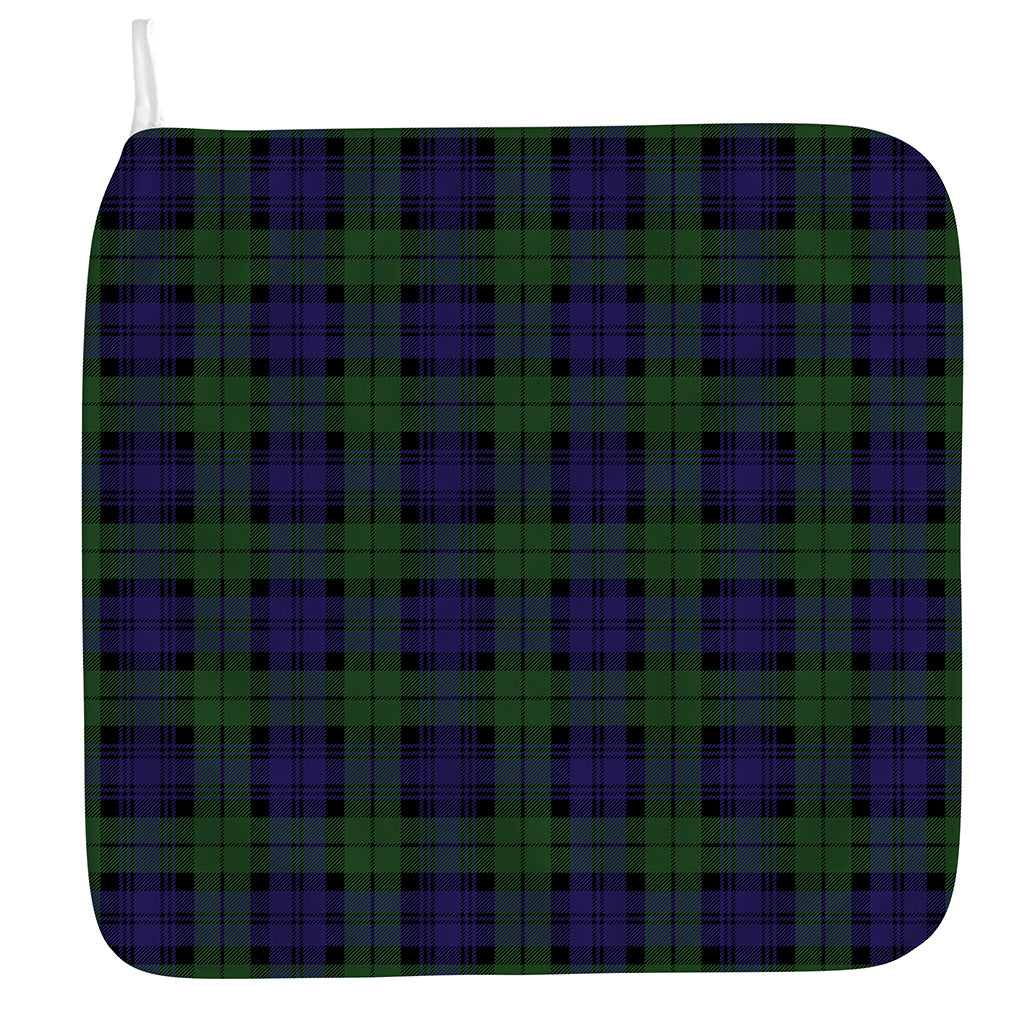 Black Watch Tartan Pattern Print Hand Towel