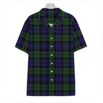 Black Watch Tartan Pattern Print Hawaiian Shirt