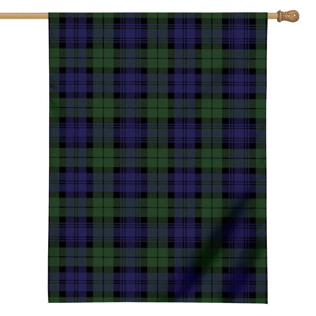 Black Watch Tartan Pattern Print House Flag