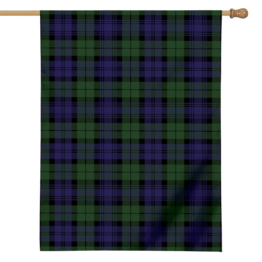 Black Watch Tartan Pattern Print House Flag