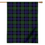 Black Watch Tartan Pattern Print House Flag
