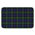 Black Watch Tartan Pattern Print Indoor Door Mat