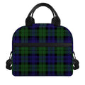Black Watch Tartan Pattern Print Insulated Lunch Bag