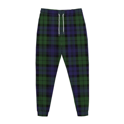 Black Watch Tartan Pattern Print Jogger Pants