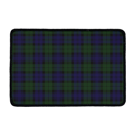 Black Watch Tartan Pattern Print Kitchen Mat