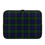 Black Watch Tartan Pattern Print Laptop Sleeve