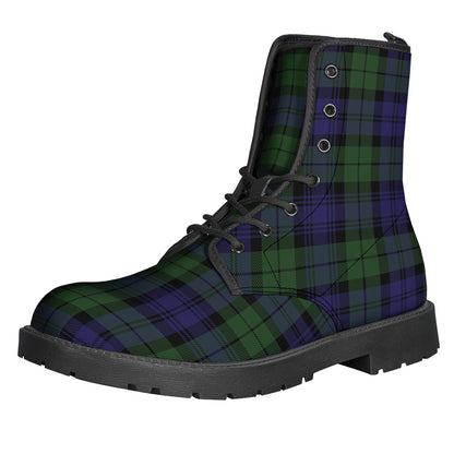 Black Watch Tartan Pattern Print Backpack