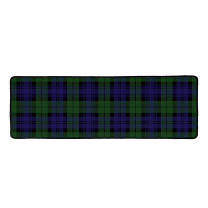 Black Watch Tartan Pattern Print Long Kitchen Mat