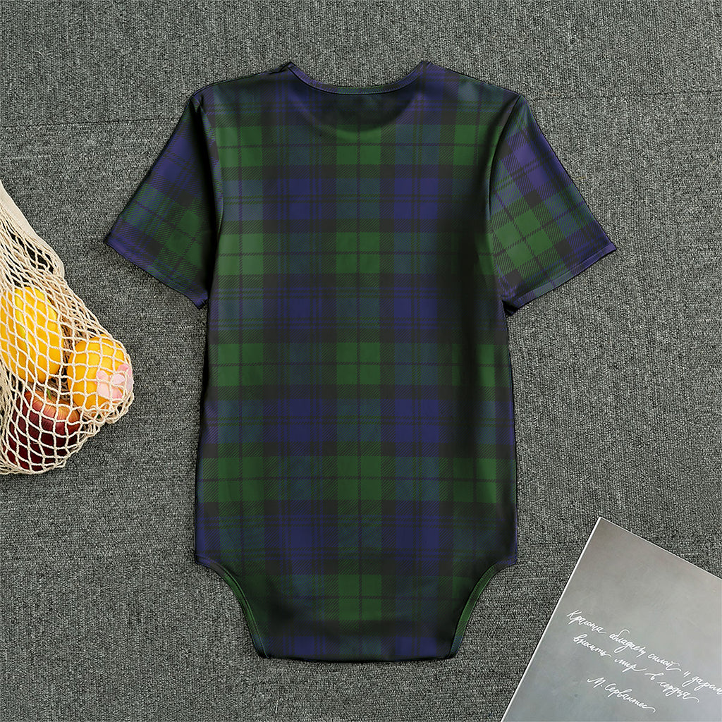 Black Watch Tartan Pattern Print Men's Bodysuit