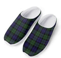 Black Watch Tartan Pattern Print Mesh Casual Shoes