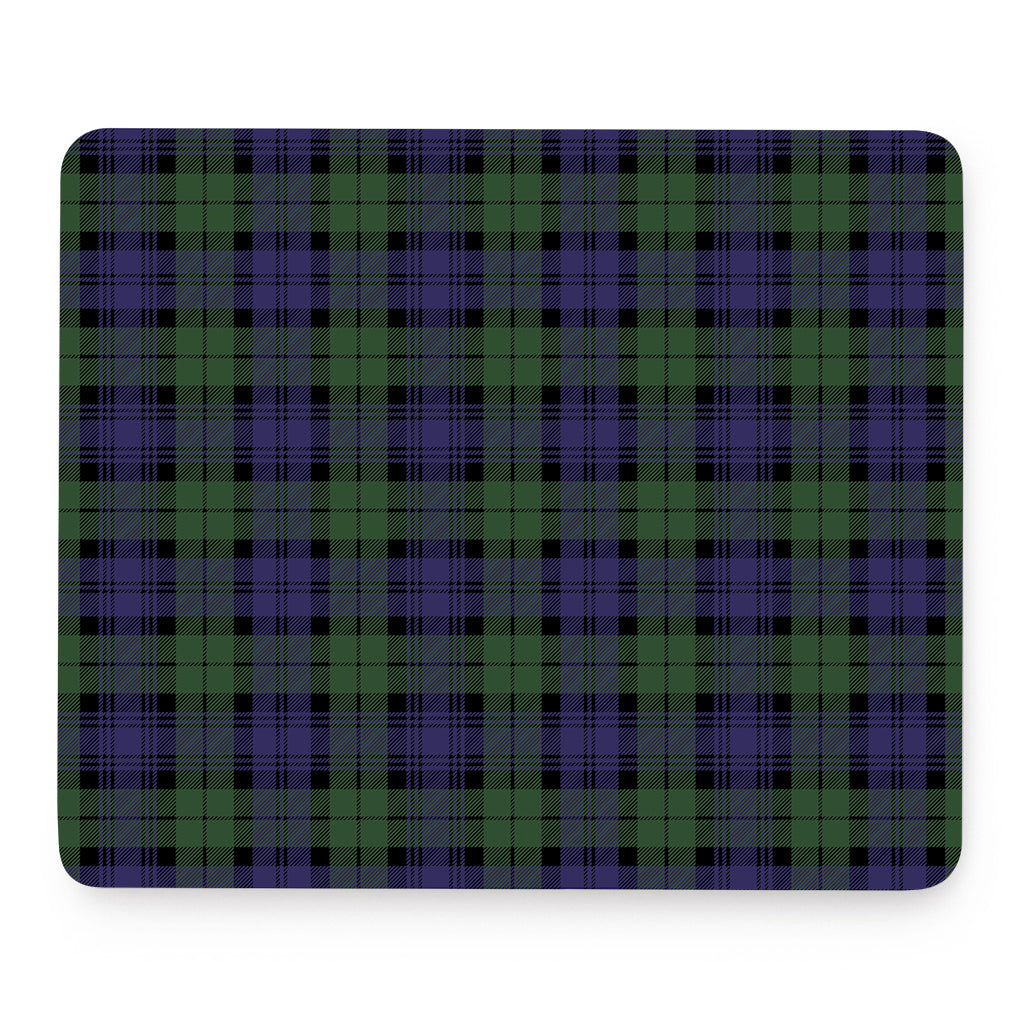Black Watch Tartan Pattern Print Mouse Pad