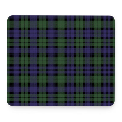 Black Watch Tartan Pattern Print Mouse Pad