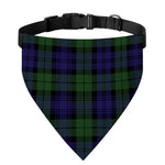 Black Watch Tartan Pattern Print Over The Collar Dog Bandana