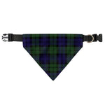 Black Watch Tartan Pattern Print Over The Collar Dog Bandana