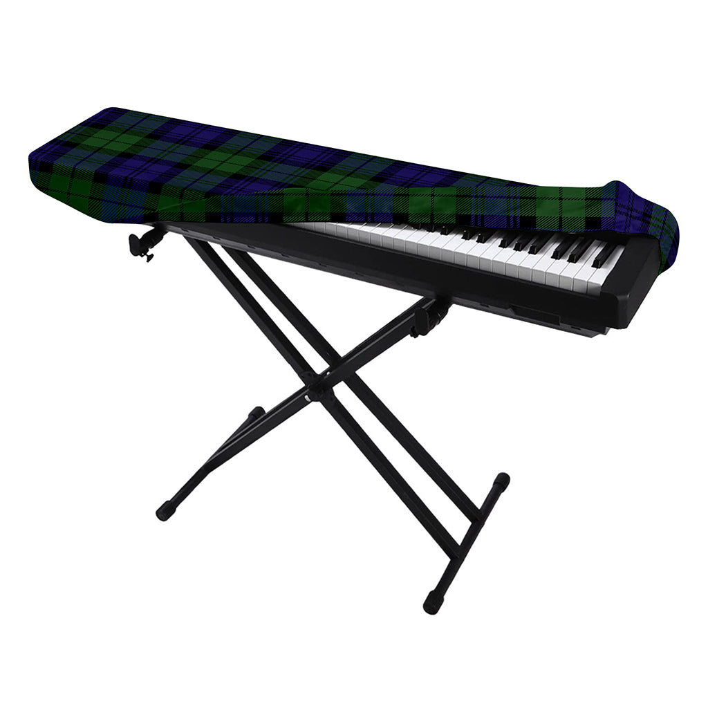 Black Watch Tartan Pattern Print Piano Keyboard Cover
