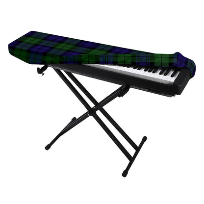 Black Watch Tartan Pattern Print Piano Keyboard Cover