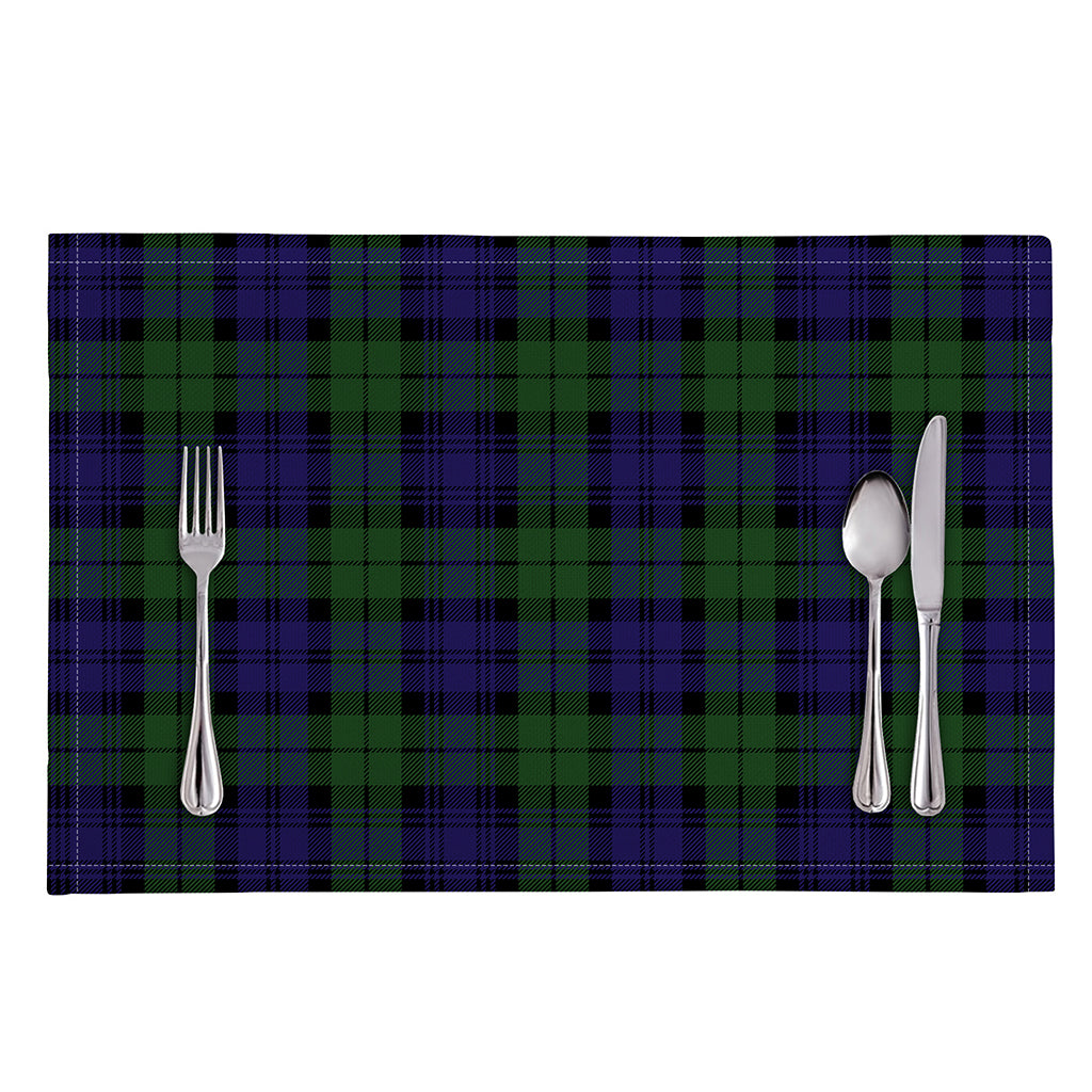 Black Watch Tartan Pattern Print Placemat