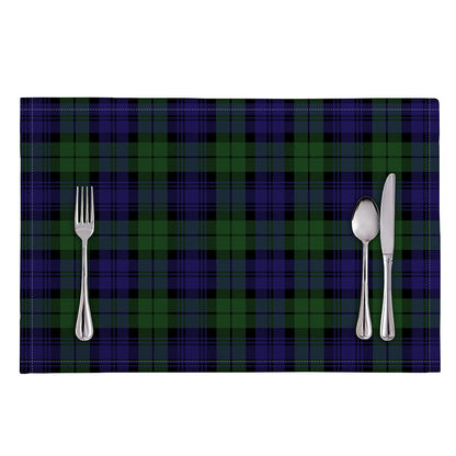 Black Watch Tartan Pattern Print Placemat