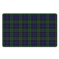 Black Watch Tartan Pattern Print Polyester Doormat