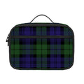 Black Watch Tartan Pattern Print Portable Lunch Bag