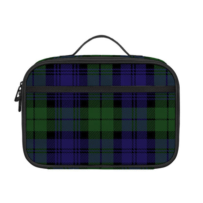 Black Watch Tartan Pattern Print Portable Lunch Bag