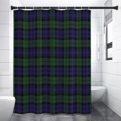 Black Watch Tartan Pattern Print Premium Shower Curtain