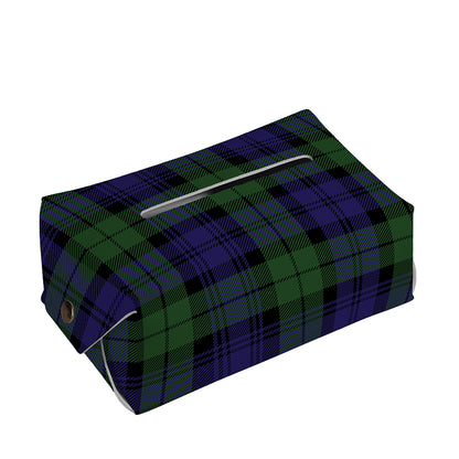 Black Watch Tartan Pattern Print Rectangle Tissue Box Cover