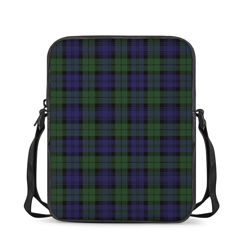 Black Watch Tartan Pattern Print Rectangular Crossbody Bag