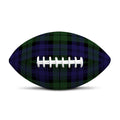 Black Watch Tartan Pattern Print Rugby Ball