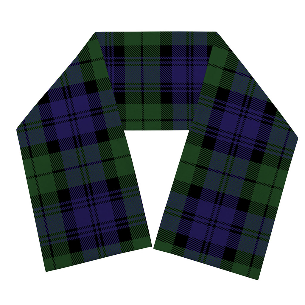 Black Watch Tartan Pattern Print Scarf