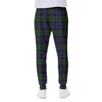 Black Watch Tartan Pattern Print Scuba Joggers