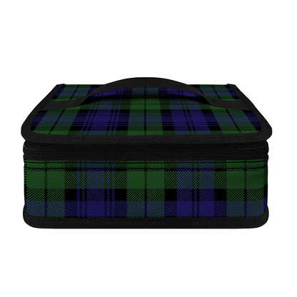Black Watch Tartan Pattern Print Small Lunch Bag