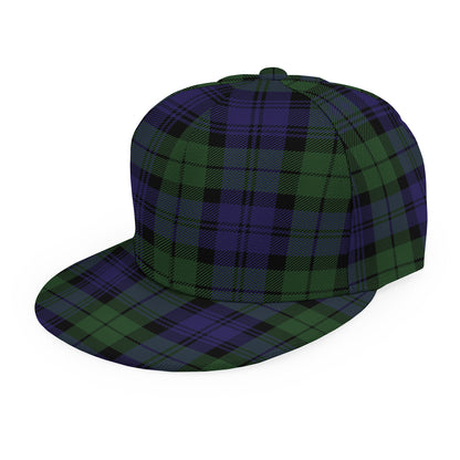 Black Watch Tartan Pattern Print Snapback Cap