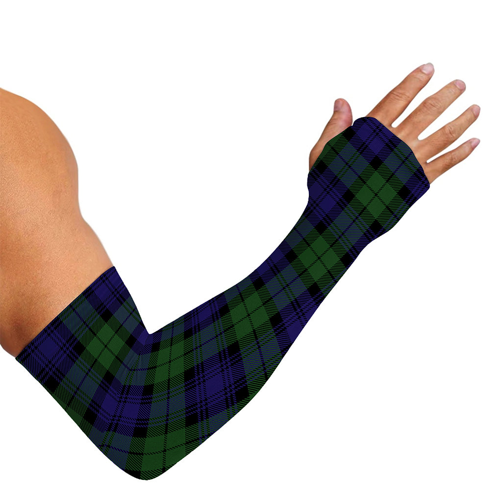 Black Watch Tartan Pattern Print Sun Protection Arm Sleeves