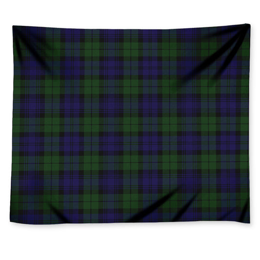 Black Watch Tartan Pattern Print Tapestry