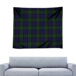 Black Watch Tartan Pattern Print Tapestry