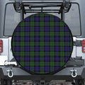 Black Watch Tartan Pattern Print Tire Cover