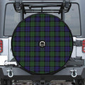 Black Watch Tartan Pattern Print Tire Cover With Camera Hole