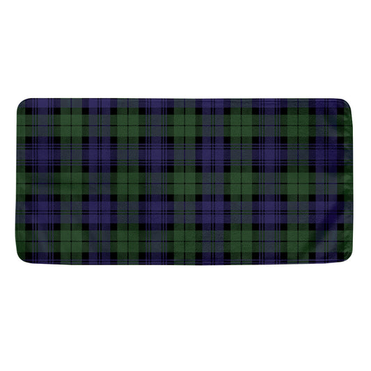 Black Watch Tartan Pattern Print Towel