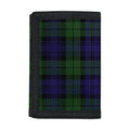 Black Watch Tartan Pattern Print Trifold Wallet