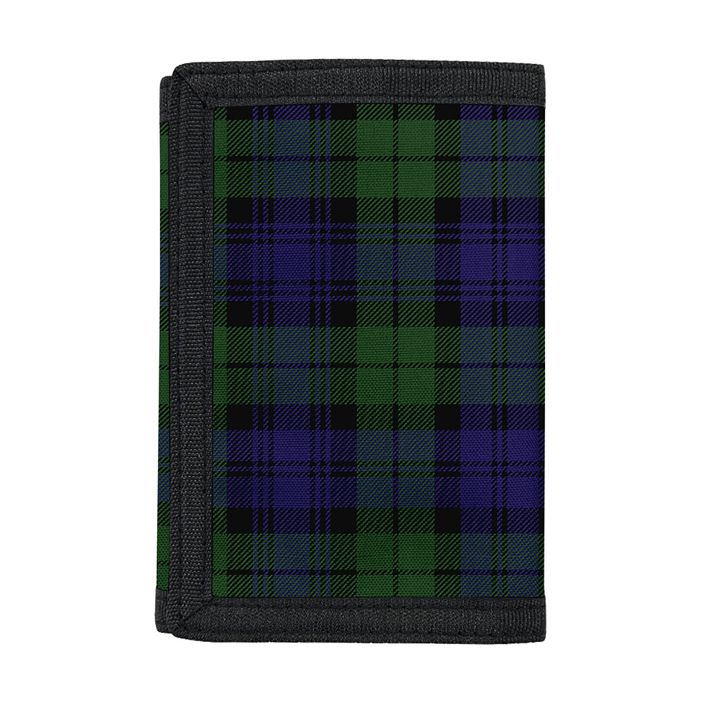 Black Watch Tartan Pattern Print Trifold Wallet