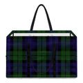 Black Watch Tartan Pattern Print Utility Tote Bag