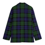 Black Watch Tartan Pattern Print Women's Blazer