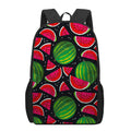 Black Watermelon Pieces Pattern Print 17 Inch Backpack